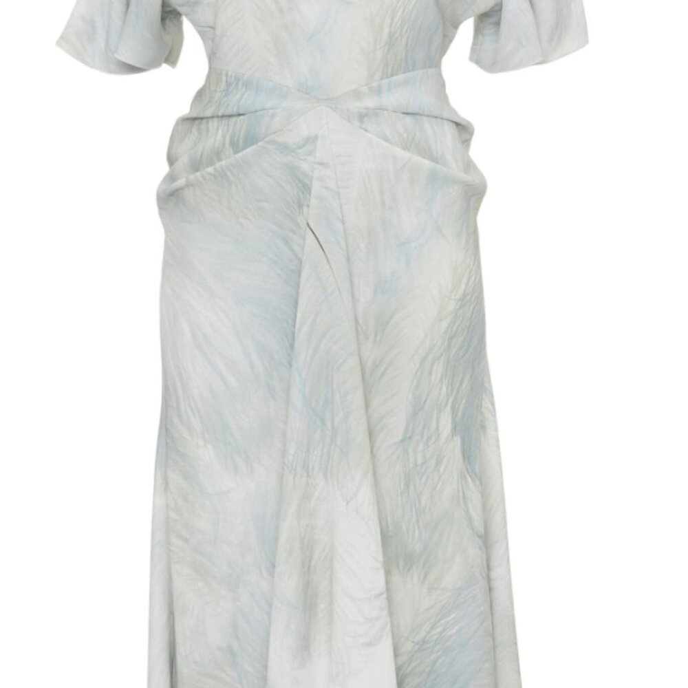 VICTORIA BECKHAM VICTORIA BECKHAM PRINTED MIDI DRESS